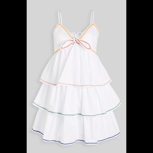 English Factory 3-Tiered Rickrack Trim Dress, XS